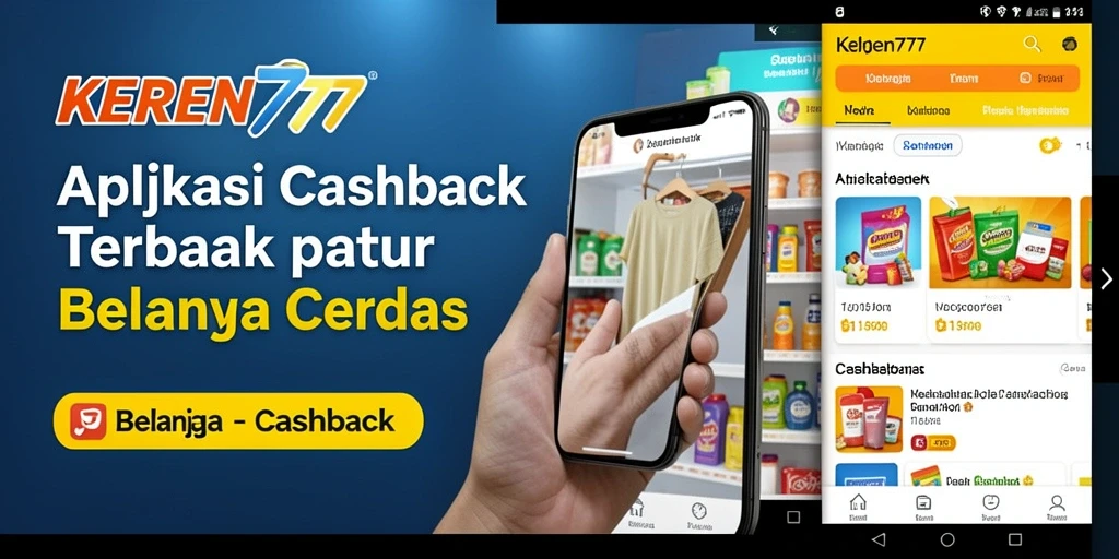 Antarmuka menarik KEREN777 dengan fungsi Cashback yang jelas.