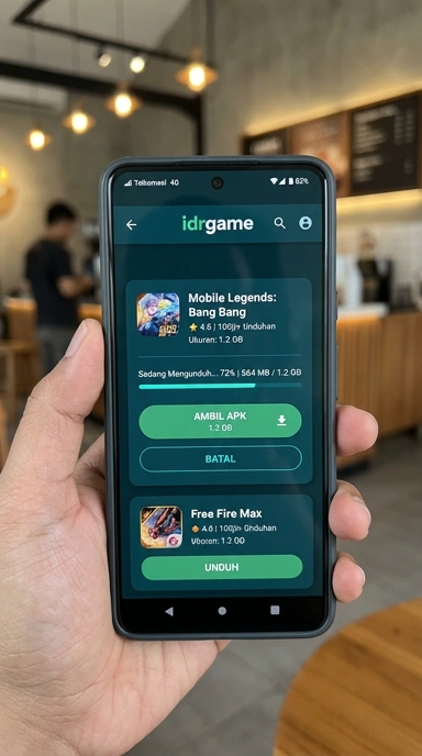 Tampilan halaman APK idrgame