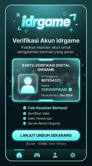 Tampilan kanal resmi idrgame